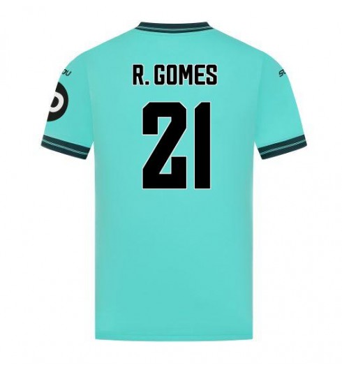 Moške Nogometnih dresov Wolves Rodrigo Gomes #21 Gostujoči 2025-26 Kratki rokavi Moške Nogometnih dresov Wolves Rodrigo Gomes #21 Gostujoči 2025-26 Kratki rokavi